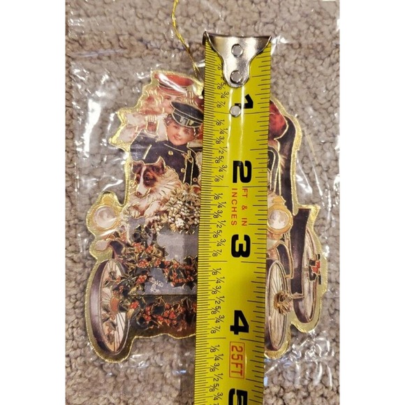 Vintage Made in Taiwan Christmas Santa Ornaments Sealed in Packages #7 - Picture 10 of 16